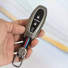 Load image into Gallery viewer, Metal Silicon Alloy Car Key case for Maruti Suzuki Baleno | Vitara Brezza | Ignis | S-Cross | Ciaz (2 Button Smart Key)
