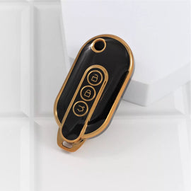 TPU Car Key Cover Fit for MG Comet EV Electric 3 Button Flip Key (Base VARIENT)
