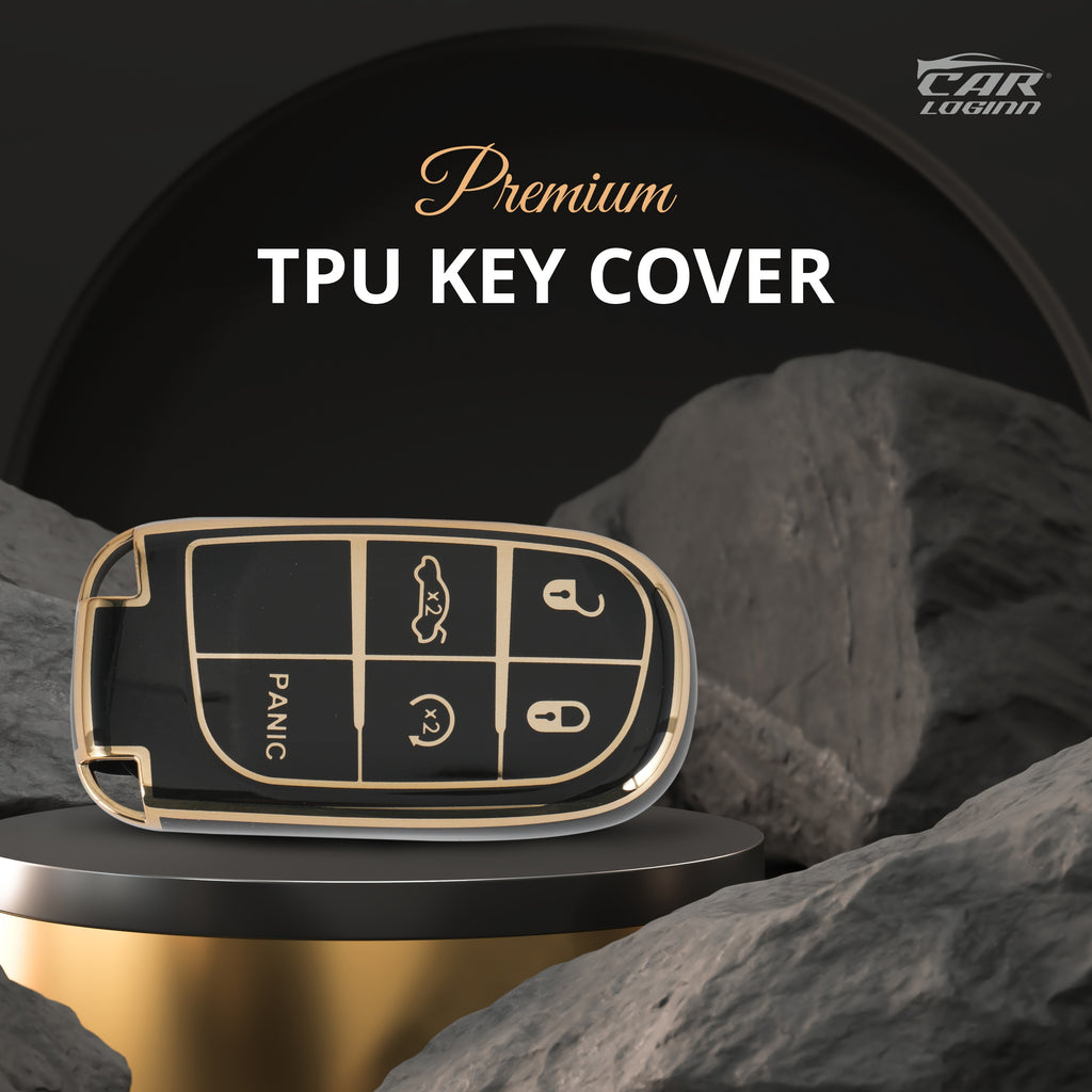 TPU Car Key Cover Fit for Jeep Compass Smart Key