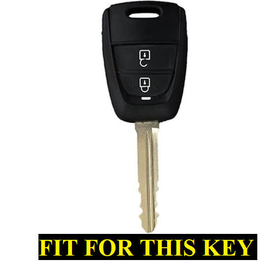 Metal Silicon Keycover for Hyundai Grand i10 | Santro (2 Button Key)