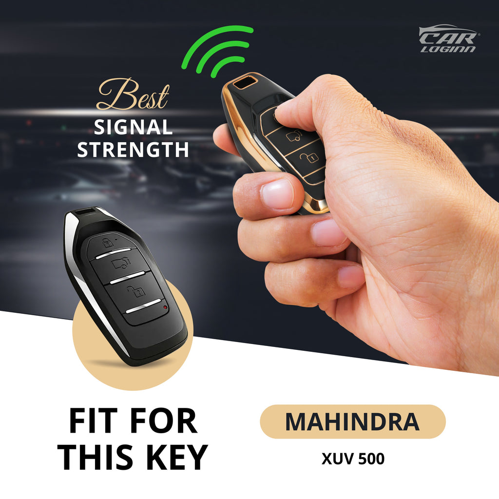 TPU Car Key Cover Fit for Mahindra XUV-500 Smart Key