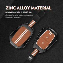 Load image into Gallery viewer, Zinc Alloy Metal Soft Silicon Key Case for Renault Triber | Kwid | Duster | Datsun redi-GO Flip type Key