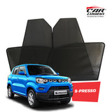 Maruti Suzuki S-Presso Magnetic Window Curtain/Car Sunshades - 4 Pieces
