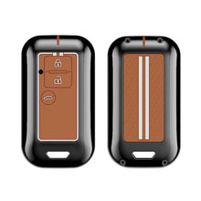 Load image into Gallery viewer, Zinc Alloy Metal Soft Silicon Key Case for  Maruti Suzuki Grand Vitara | Fronx | New Brezza | XL 6 | Ignis | Baleno | New Ertiga | Ignis | New Swift | New Dezire 3 Button Smart Key - TAN COLOR