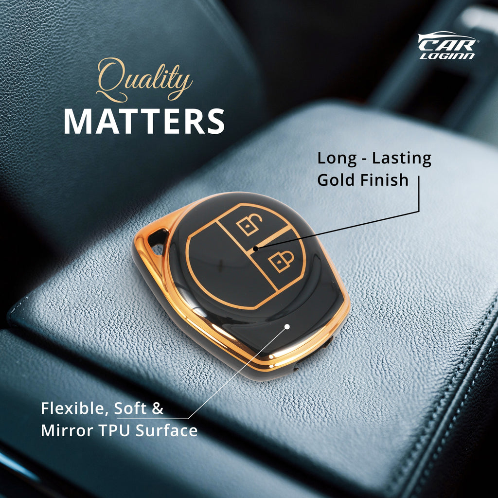 TPU Car Key Cover Fit for Maruti Suzuki Baleno | Fronx | S-Presso | Swift | Celerio | Ciaz | Ertiga | Ignis | Dezire | Brezza Flip Key