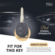 Load image into Gallery viewer, TPU Car Key Cover Fit for Maruti Suzuki Baleno | Fronx | S-Presso | Swift | Celerio | Ciaz | Ertiga | Ignis | Dezire | Brezza Flip Key