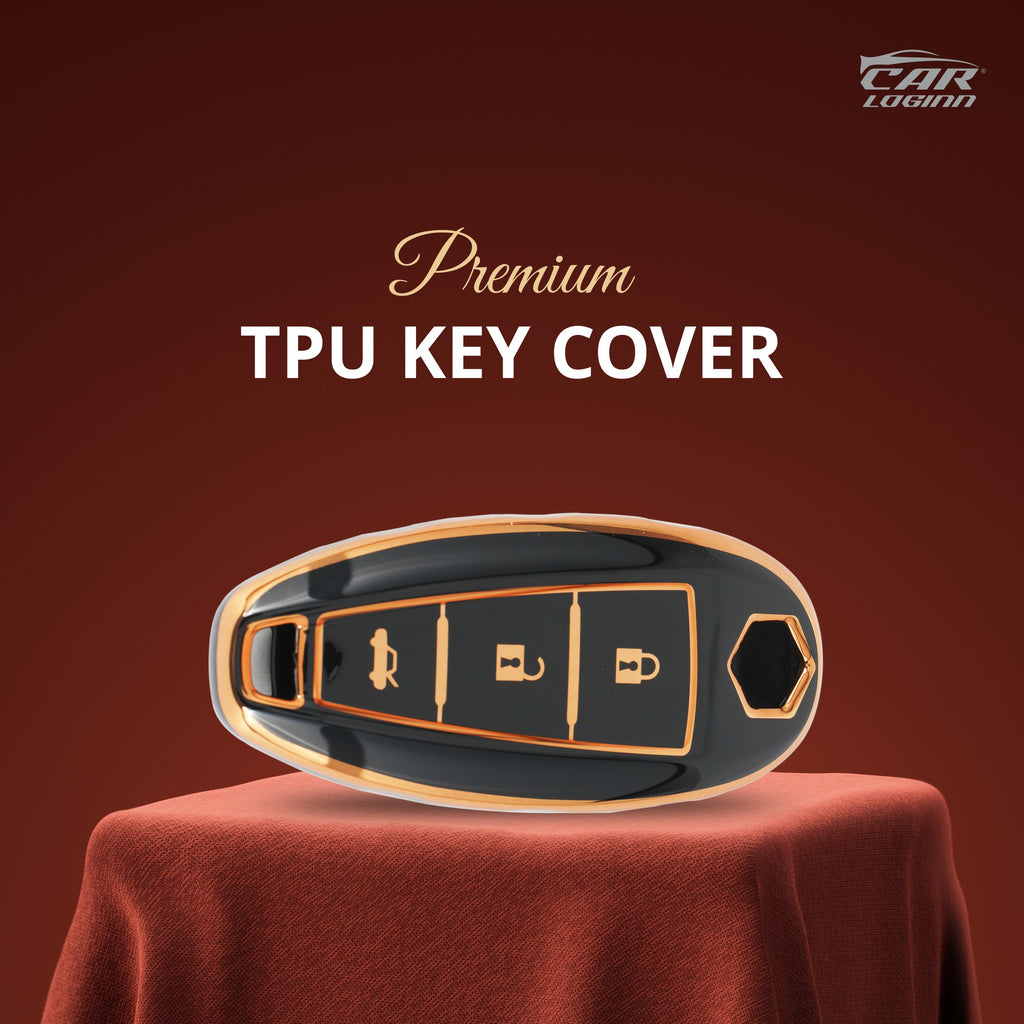 TPU Car Key Cover Fit for Maruti Suzuki Baleno | Vitara Brezza | S-Cross | Ciaz Smart Key