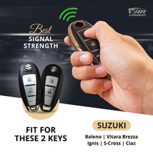 Load image into Gallery viewer, TPU Car Key Cover Fit for Maruti Suzuki Baleno | Vitara Brezza | S-Cross | Ciaz Smart Key