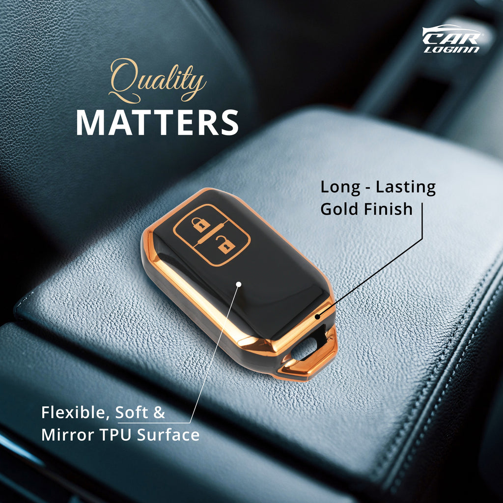 TPU Car Key Cover Fit for Maruti Suzuki Grand Vitara | Fronx | New Brezza | XL 6 | Baleno | New Ertiga | New Swift | New Dezire Smart Key