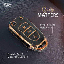 Load image into Gallery viewer, TPU Car Key Cover Fit for Tata Punch | Harrier | Tigor | Bolt| Nexon | Hexa | Zest | Tiago Flip Key