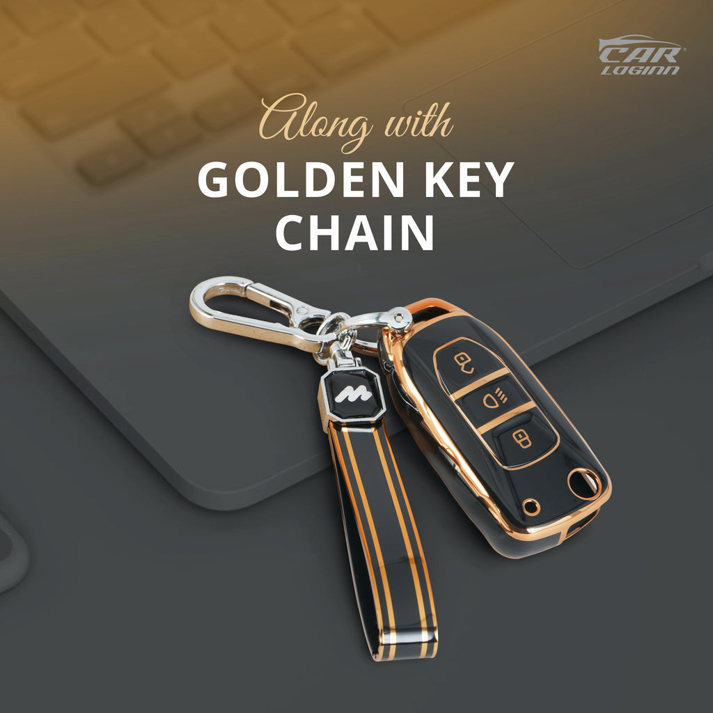 TPU Car Key Cover Fit for Tata Punch | Harrier | Tigor | Bolt| Nexon | Hexa | Zest | Tiago Flip Key