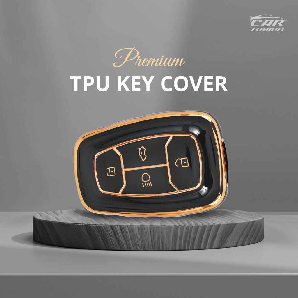 TPU Car Key Cover Fit for Tata Altroz | Punch | Harrier | New Safari | Bolt | Tiago | Tigor | Gravitas | Nexon Smart Key
