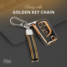 Load image into Gallery viewer, TPU Car Key Cover Fit for Toyota Innova Crysta | Corolla Altis Flip Key