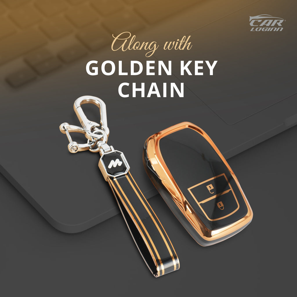 TPU Car Key Cover Fit for Toyota Innova Hycross | Fortuner | Innova Crysta Smart Key