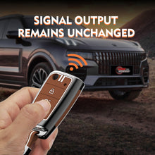 Load image into Gallery viewer, Zinc Alloy Metal Soft Silicon Key Case for Skoda Kushaq | Skoda Kodiaq | Skoda Slavia | Octavia | Volkswagen Tiguan | Volkswagen Virtus | New Polo | New Vento 3 Button Flip Key