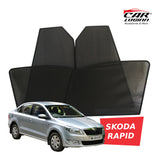 Skoda Rapid Magnetic Window Curtain/Car Sunshades - 4 Pieces