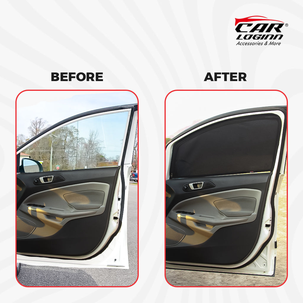 Hyundai i10 Magnetic Window Curtain/Car Sunshades - 4 Pieces