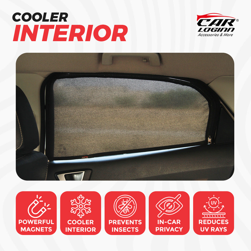 Hyundai i10 Magnetic Window Curtain/Car Sunshades - 4 Pieces