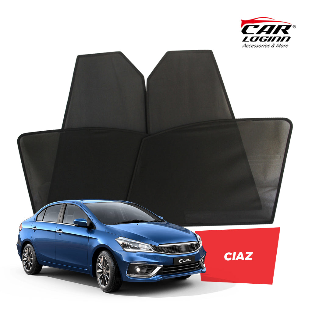 Maruti Suzuki Ciaz Magnetic Window Curtain/Car Sunshades - 4 Pieces