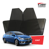 Maruti Suzuki Ciaz Magnetic Window Curtain/Car Sunshades - 4 Pieces