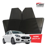 Maruti Suzuki Swift Dzire Magnetic Window Curtain/Car Sunshades - 4 Pieces