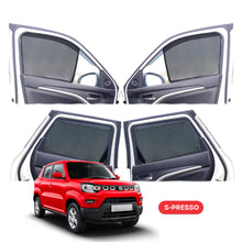 Load image into Gallery viewer, Maruti Suzuki S-Presso Half Window Curtain/Car Sunshades - 4 Pieces