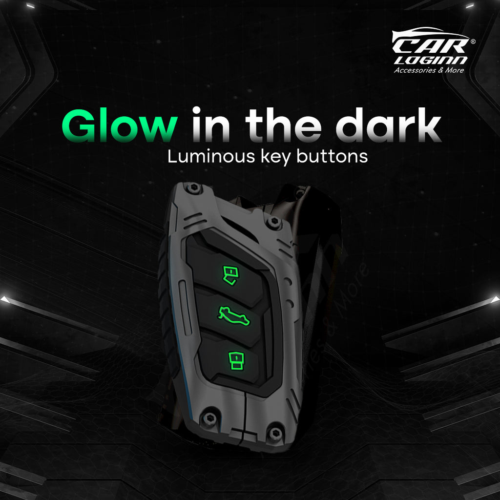 Premium Metal Black Transformer Series Soft Silicon Key Cover for MG ASTOR | MG ZS EV