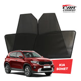 Kia Sonet Magnetic Window Curtain/Car Sunshades - 4 Pieces