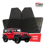 Mahindra Thar Magnetic Window Curtain/Car Sunshades - 4 Pieces