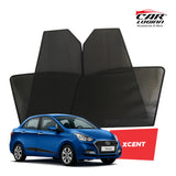Hyundai Xcent Magnetic Window Curtain/Car Sunshades - 4 Pieces