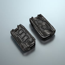 Load image into Gallery viewer, Premium Metal Black Transformer Series Soft Silicon Key Cover for Skoda/VW 3 Button FlipKey