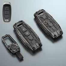 Load image into Gallery viewer, Premium Metal Black Transformer Series Soft Silicon Key Cover for Nissan Magnite | Kicks 3 button Smart Key