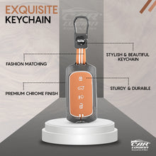 Load image into Gallery viewer, Metal Zinc Soft Silicon Key Case for Tata Curvv | Curvv EV | Sierra | New Safari | Harrier - (4 Button)