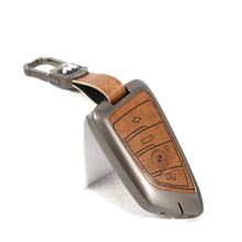 Load image into Gallery viewer, Metal Leather Key case for BMW GT-Series | X-Series | M-Series | 3-Series | 5-Series | 7-Series (4 Button)