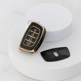 TPU Car Key Cover Fit for Hyundai Alcazar | Creta Facelift 2024 | New Creta SX - 4 Button Smart Key