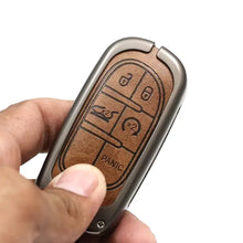 Load image into Gallery viewer, Metal Leather Key case for JEEP COMPASS - 5 Button Smart Key