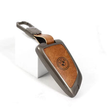 Load image into Gallery viewer, Metal Leather Key case for BMW GT-Series | X-Series | M-Series | 3-Series | 5-Series | 7-Series (4 Button)