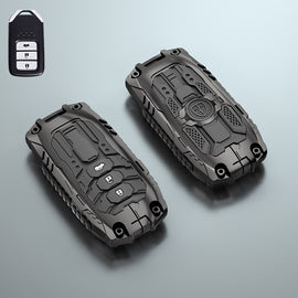 Premium Metal Black Transformer Series Soft Silicon Key Cover for Honda 3 Button Smartkey