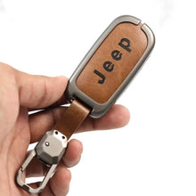 Load image into Gallery viewer, Metal Leather Key case for JEEP COMPASS - 5 Button Smart Key