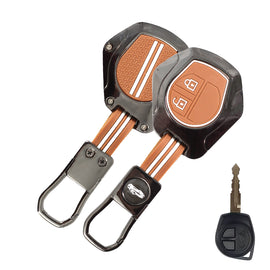 Luxury Zinc Metal Soft Silicon Key Case for Maruti Suzuki Baleno | Fronx | Swift | Ciaz | Ertiga | WagonR | XL 6 | Dezire | Brezza