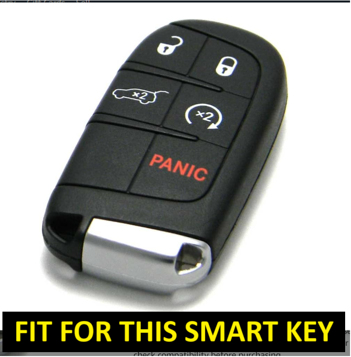 Metal Alloy Leather Key case for Jeep Compass Smart Key