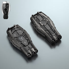 Premium Metal Black Transformer Series Soft Silicon Key Cover for Mercedes-Benz 3 Button Smartkey
