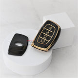 TPU Car Key Cover Fit for Hyundai Alcazar | Creta Facelift 2024 | New Creta SX - 4 Button Smart Key