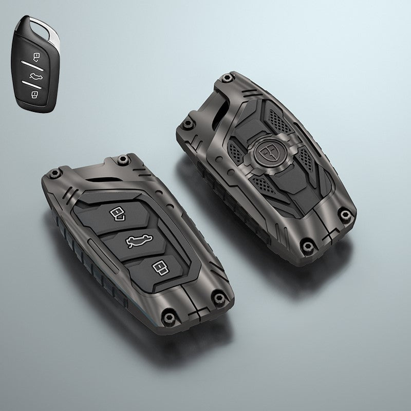 Premium Metal Black Transformer Series Soft Silicon Key Cover for MG ASTOR | MG ZS EV