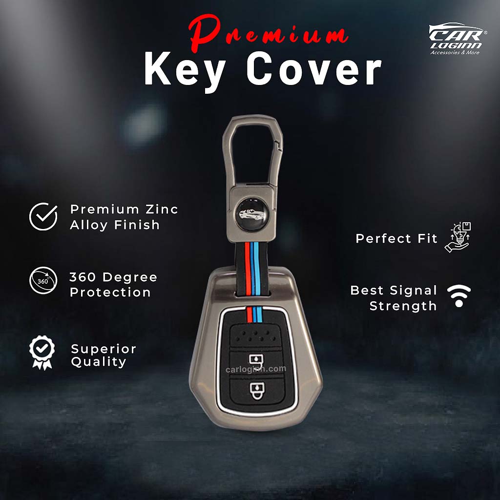 Metal Silicon Key Case Fit for Honda WR-V | City | Jazz | Amaze 2014+ Models