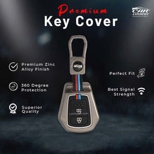 Load image into Gallery viewer, Metal Silicon Key Case Fit for Honda WR-V | City | Jazz | Amaze 2014+ Models