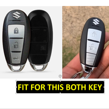 Load image into Gallery viewer, Metal Alloy Leather Key case for MARUTI SUZUKI 2 &amp; 3 Button Smart Key