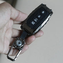 Load image into Gallery viewer, Premium Metal Black Transformer Series Soft Silicon Key Cover for KIA Carens | Carnival | Seltos | Sonet Smart Key