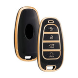 TPU Car Key Cover Fit for New Hyundai Tucson - 4 Button Smart Key