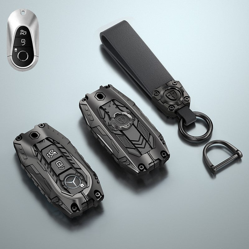 Premium Metal Black Soft Silicon keycase for New Mercedes Benz Maybach | S Class | E Class